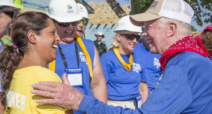 On 95th Birthday, Jimmy Carter is Still Proving Age is No Obstacle as He Builds Homes for Humanity
