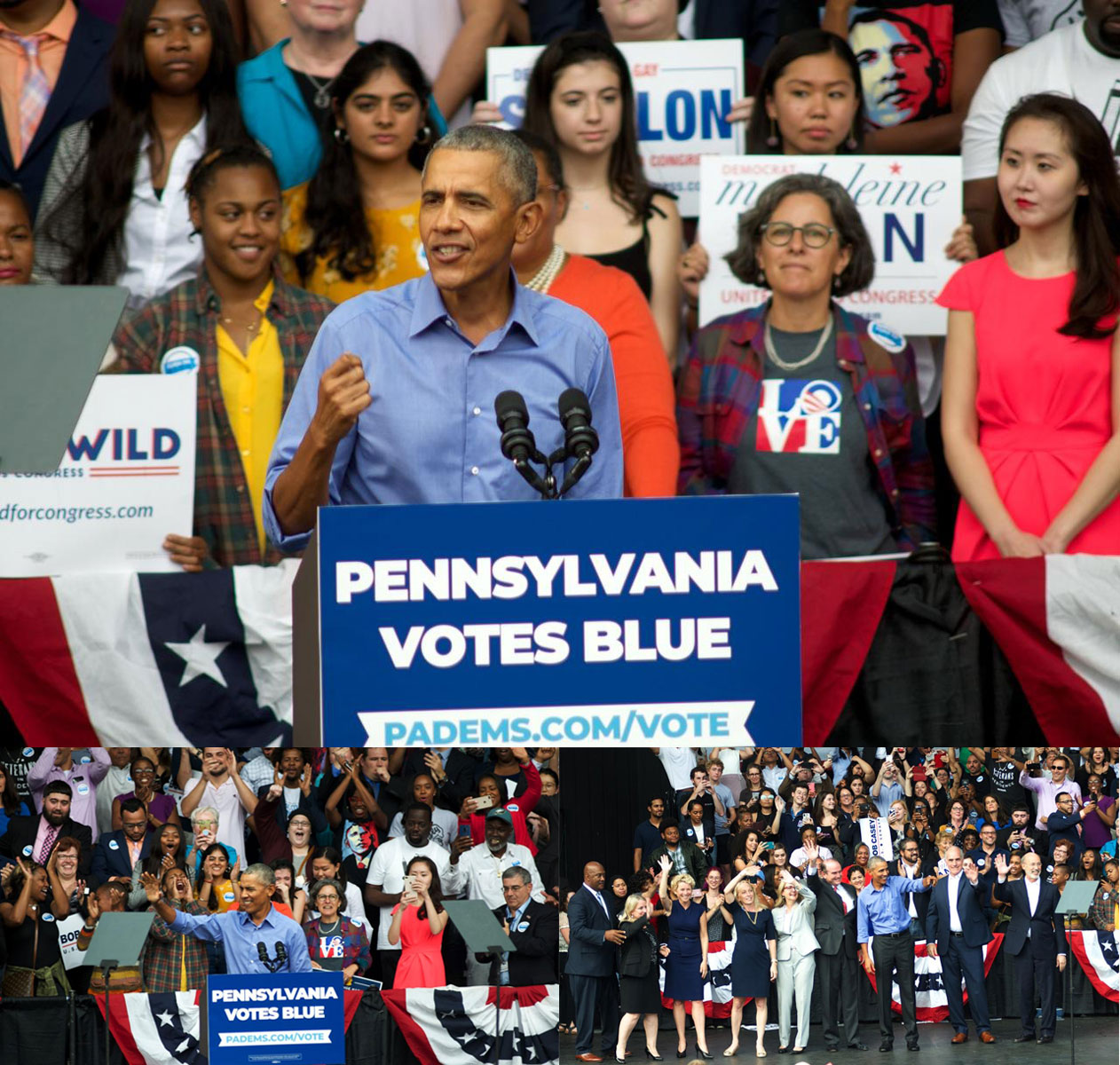 Obama Headlines Democratic Rally in North Philadelphia